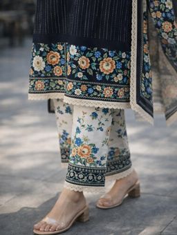 Handcrafted Woven Cotton Kurta Set